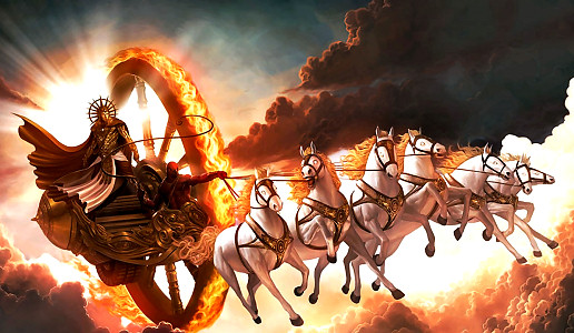 The chariot of the sun-god has only one wheel, which is known as Saṁvatsara