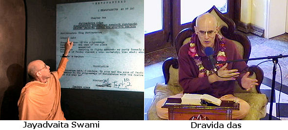 Dravida das’s CON Trick to support Jayadvaita’s REWRITING Srila Prabhupada’s books