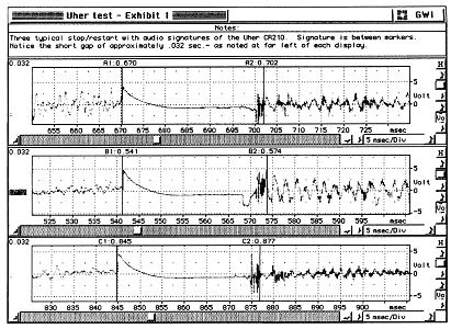 Audio Spectrographic Analysis: - Exhibit 1