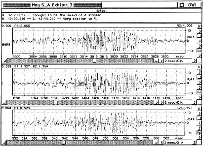 Spectrograhic display Exhibit 3