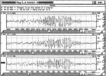 Spectrograhic display Exhibit 4