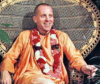 Bhavananda on his Guru Asana