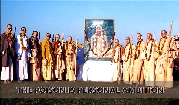 The 11 usurper gurus, conditioned souls coveting the seat of ācārya, poisoning the mission